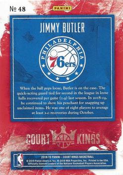2018-19 Panini Court Kings #48 Jimmy Butler Back