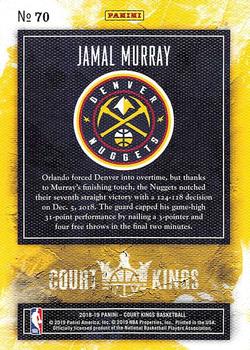 2018-19 Panini Court Kings #70 Jamal Murray Back