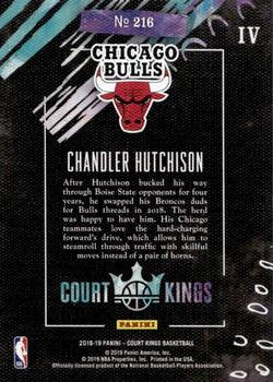2018-19 Panini Court Kings #216 Chandler Hutchison Back