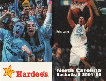 2001-02 North Carolina Tar Heels Schedules #NNO Kris Lang Front