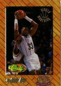 1995 Classic Metal Edge Centers of Attention #2 Alonzo Mourning Front