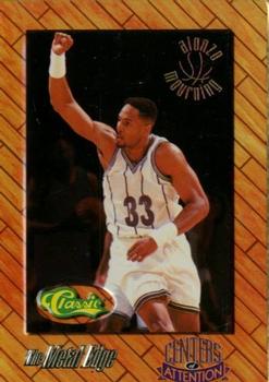 1995 Classic Metal Edge Centers of Attention #12 Alonzo Mourning Front