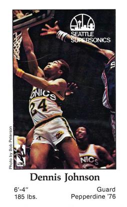1978-79 Seattle SuperSonics Police #NNO Dennis Johnson Front
