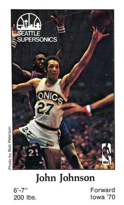 1978-79 Seattle SuperSonics Police #NNO John Johnson Front