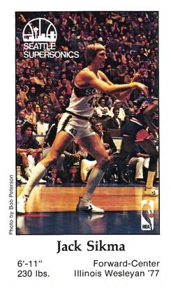 1978-79 Seattle SuperSonics Police #NNO Jack Sikma Front
