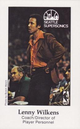 1978-79 Seattle SuperSonics Police #NNO Lenny Wilkens Front