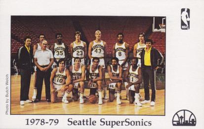 1978-79 Seattle SuperSonics Police #NNO SuperSonics Team Photo Front