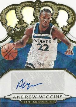 2018-19 Panini Crown Royale - Crown Autographs #CA-AWG Andrew Wiggins Front