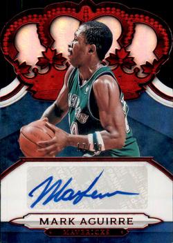 2018-19 Panini Crown Royale - Crown Autographs Red #CA-MAG Mark Aguirre Front