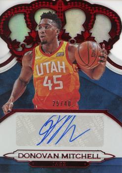 2018-19 Panini Crown Royale - Crown Autographs Red #CA-DML Donovan Mitchell Front
