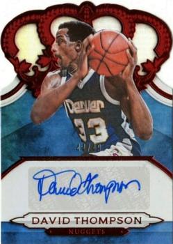 2018-19 Panini Crown Royale - Crown Autographs Red #CA-DTH David Thompson Front