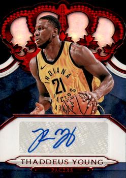 2018-19 Panini Crown Royale - Crown Autographs Red #CA-TYG Thaddeus Young Front