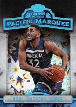 2018-19 Panini Crown Royale - Pacific Marquee #49 Karl-Anthony Towns Front