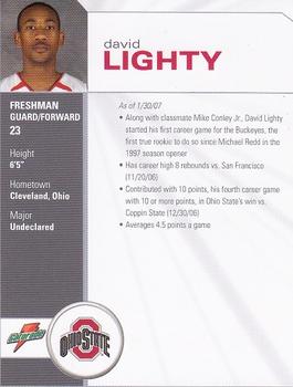 2006-07 Ohio State Buckeyes #NNO David Lighty Back