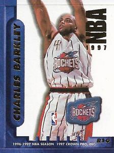 1996-97 Crown Pro Stickers #R10 Charles Barkley Front