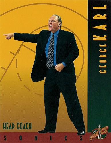 1995-96 Seattle SuperSonics #NNO George Karl Front