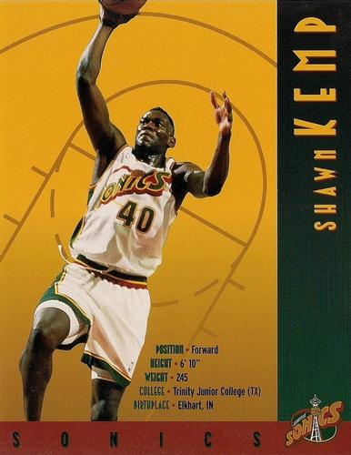 1995-96 Seattle SuperSonics #NNO Shawn Kemp Front
