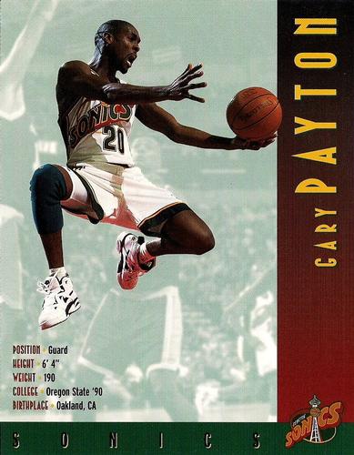 1995-96 Seattle SuperSonics #NNO Gary Payton Front