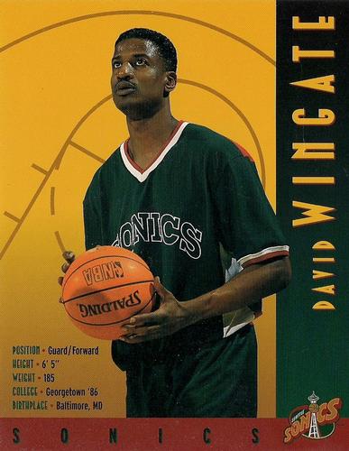 1995-96 Seattle SuperSonics #NNO David Wingate Front