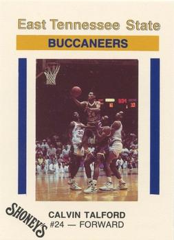 1989-90 East Tennessee State Buccaneers Police #NNO Calvin Talford Front