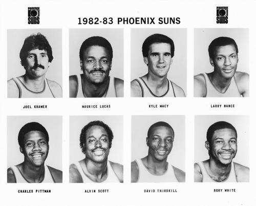 1982-83 Phoenix Suns #NNO Joel Kramer / Maurice Lucas / Kyle Macy / Larry Nance / Charles Pittman / Alvin Scott / David Thirdkill / Rory White Front