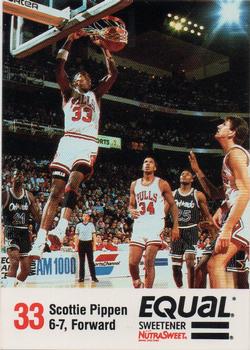 1989-90 Equal Chicago Bulls #NNO Scottie Pippen Front