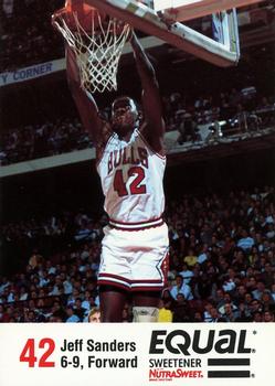 1989-90 Equal Chicago Bulls #NNO Jeff Sanders Front