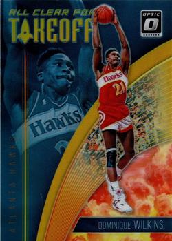 2018-19 Donruss Optic - All Clear for Takeoff Gold #3 Dominique Wilkins Front
