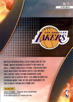 2018-19 Donruss Optic - All Clear for Takeoff Holo #15 Kobe Bryant Back