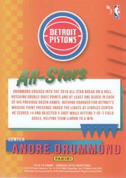 2018-19 Donruss Optic - All-Stars #7 Andre Drummond Back