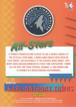 2018-19 Donruss Optic - All-Stars #20 Karl-Anthony Towns Back