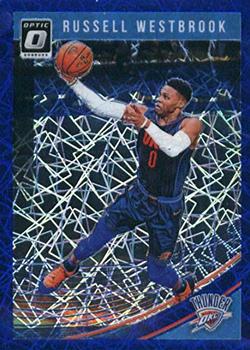 2018-19 Donruss Optic - Blue Velocity #107 Russell Westbrook Front