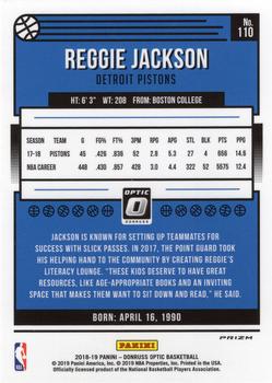 2018-19 Donruss Optic - Blue Velocity #110 Reggie Jackson Back