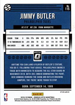 2018-19 Donruss Optic - Blue Velocity #115 Jimmy Butler Back