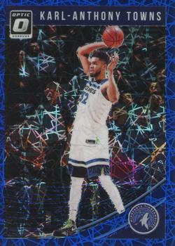 2018-19 Donruss Optic - Blue Velocity #145 Karl-Anthony Towns Front