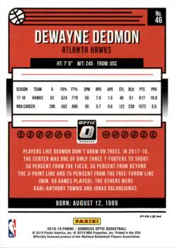 2018-19 Donruss Optic - Checkerboard #46 Dewayne Dedmon Back