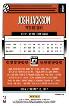 2018-19 Donruss Optic - Checkerboard #139 Josh Jackson Back