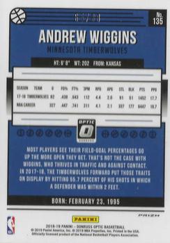 2018-19 Donruss Optic - Choice Red #135 Andrew Wiggins Back
