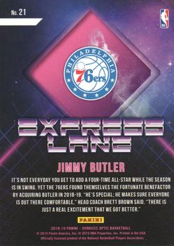 2018-19 Donruss Optic - Express Lane #21 Jimmy Butler Back