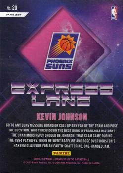 2018-19 Donruss Optic - Express Lane Purple #20 Kevin Johnson Back