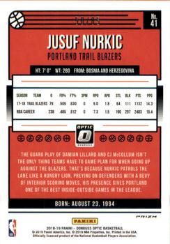 2018-19 Donruss Optic - Fast Break Red #41 Jusuf Nurkic Back