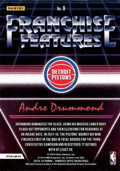2018-19 Donruss Optic - Franchise Features Holo #9 Andre Drummond Back
