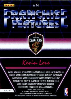 2018-19 Donruss Optic - Franchise Features Holo #14 Kevin Love Back