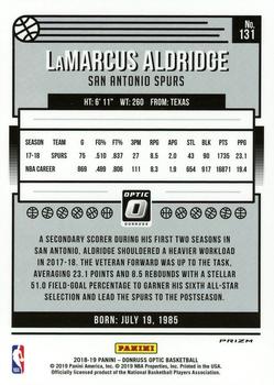 2018-19 Donruss Optic - Holo #131 LaMarcus Aldridge Back