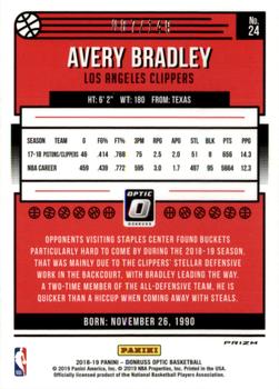 2018-19 Donruss Optic - Lime Green #24 Avery Bradley Back