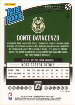 2018-19 Donruss Optic - Lime Green #164 Donte DiVincenzo Back