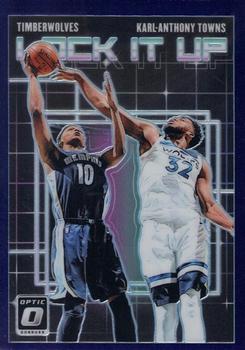 2018-19 Donruss Optic - Lock It Up Purple #10 Karl-Anthony Towns Front