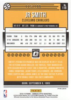 2018-19 Donruss Optic - Orange #118 JR Smith Back