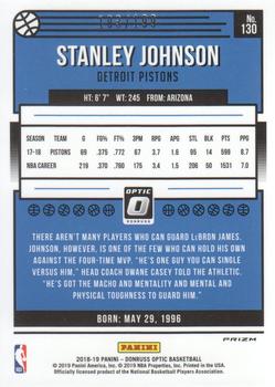 2018-19 Donruss Optic - Orange #130 Stanley Johnson Back