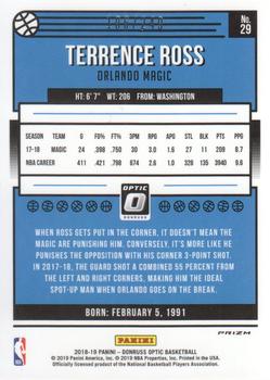 2018-19 Donruss Optic - Premium Box Set #29 Terrence Ross Back